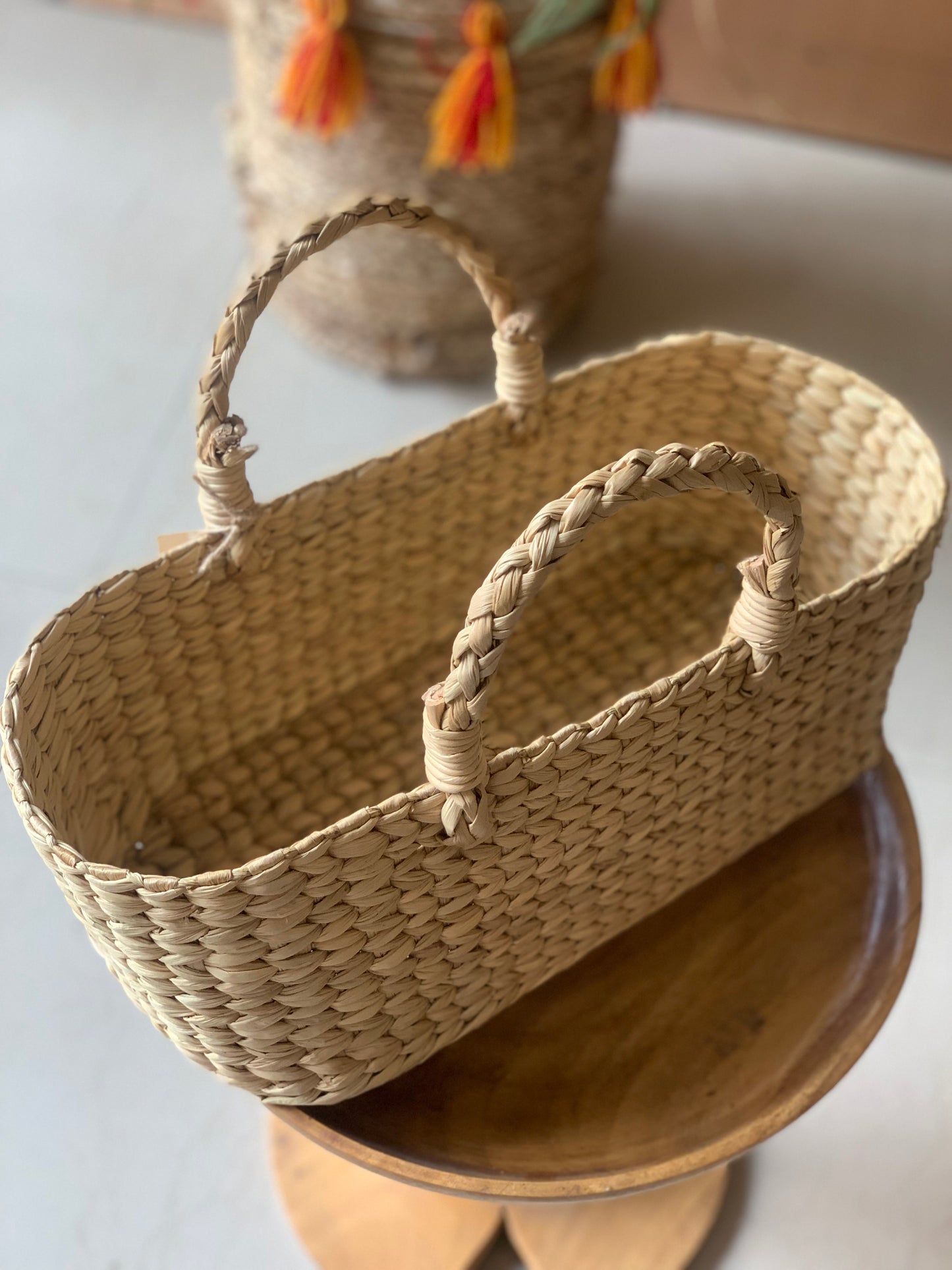Kouna Oval Basket with Double Handle