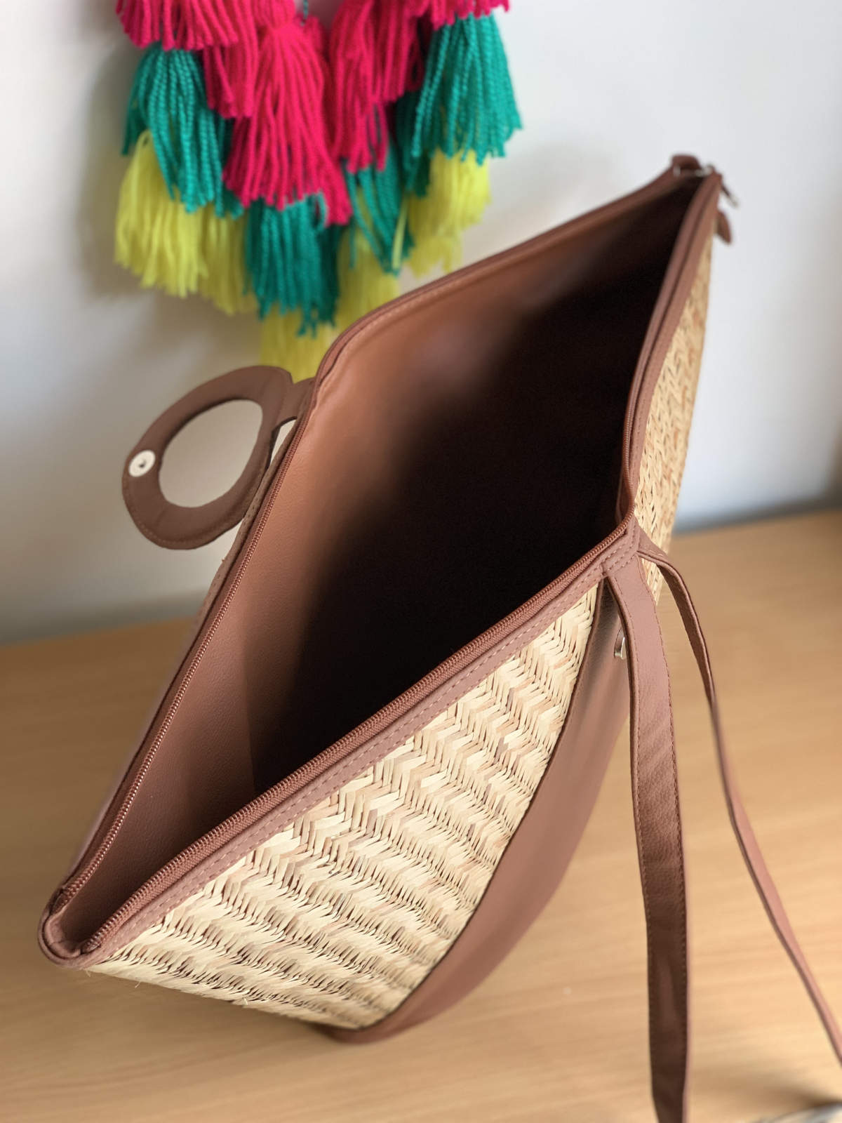 Bamboo Sheet Bucket Bag