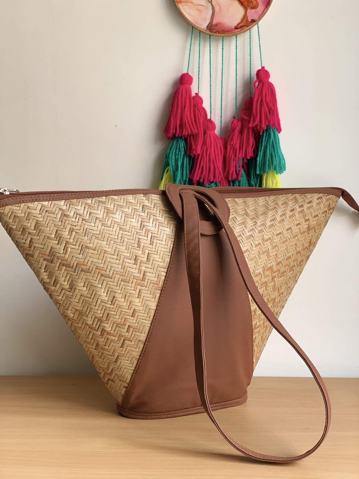 Bamboo Sheet Bucket Bag