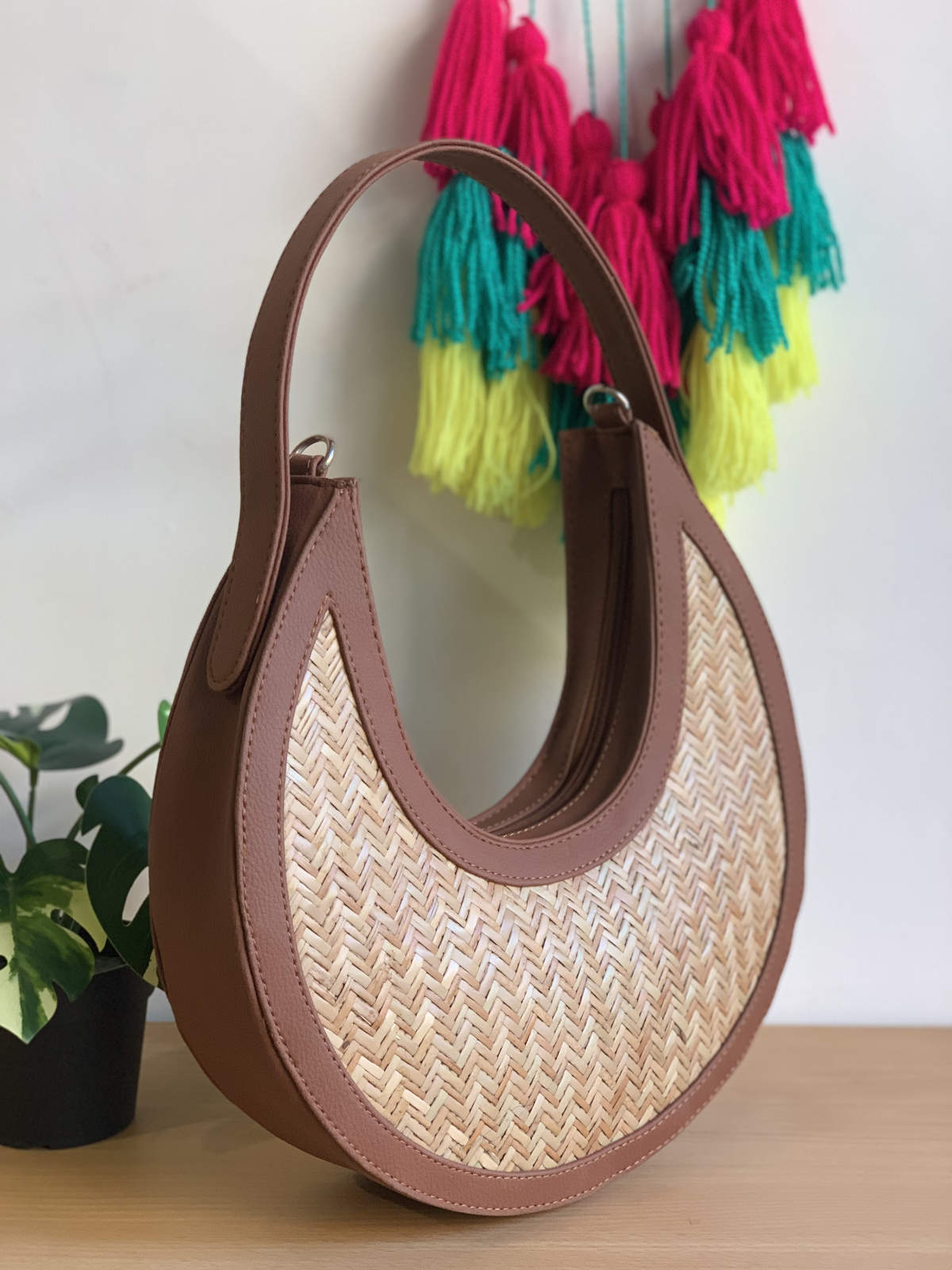 Bamboo Sheet Moon Bag