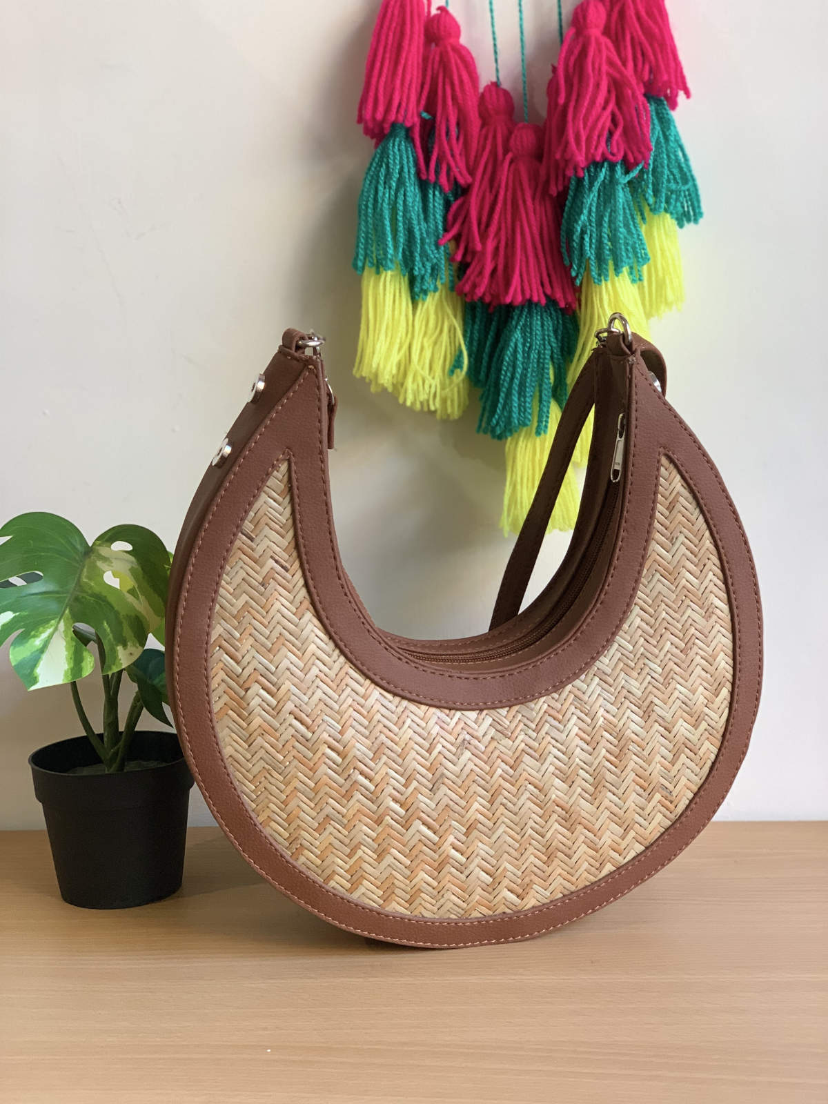 Bamboo Sheet Moon Bag